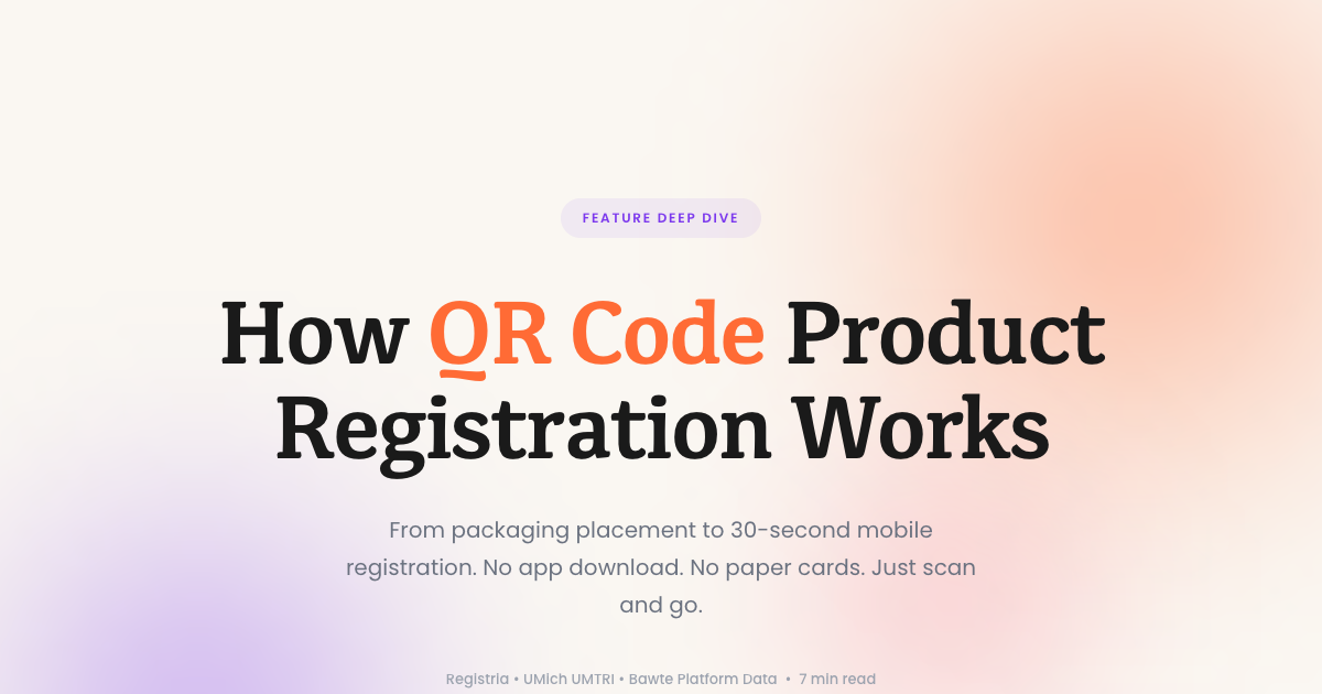 Product Code Form How QR Code Product Registration Works | Bawte Learn